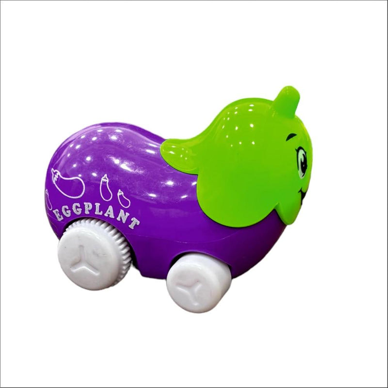 Techno Toys Vegetable Cartoon on Wheels Cars for Kids - (Pack of 4)