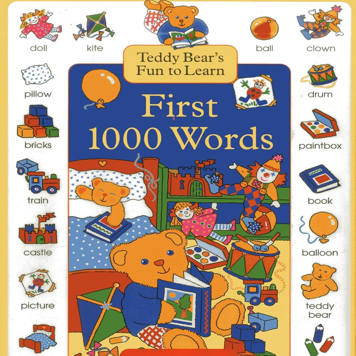Teddy Bear's Fun To Learn First 1000 Words-Picture Book-SBC-Toycra