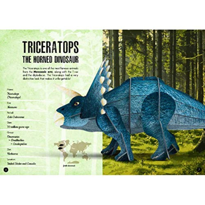 The Age Of The Dinosaurs 3D Model + Book-Learning & Education-RBC-Toycra