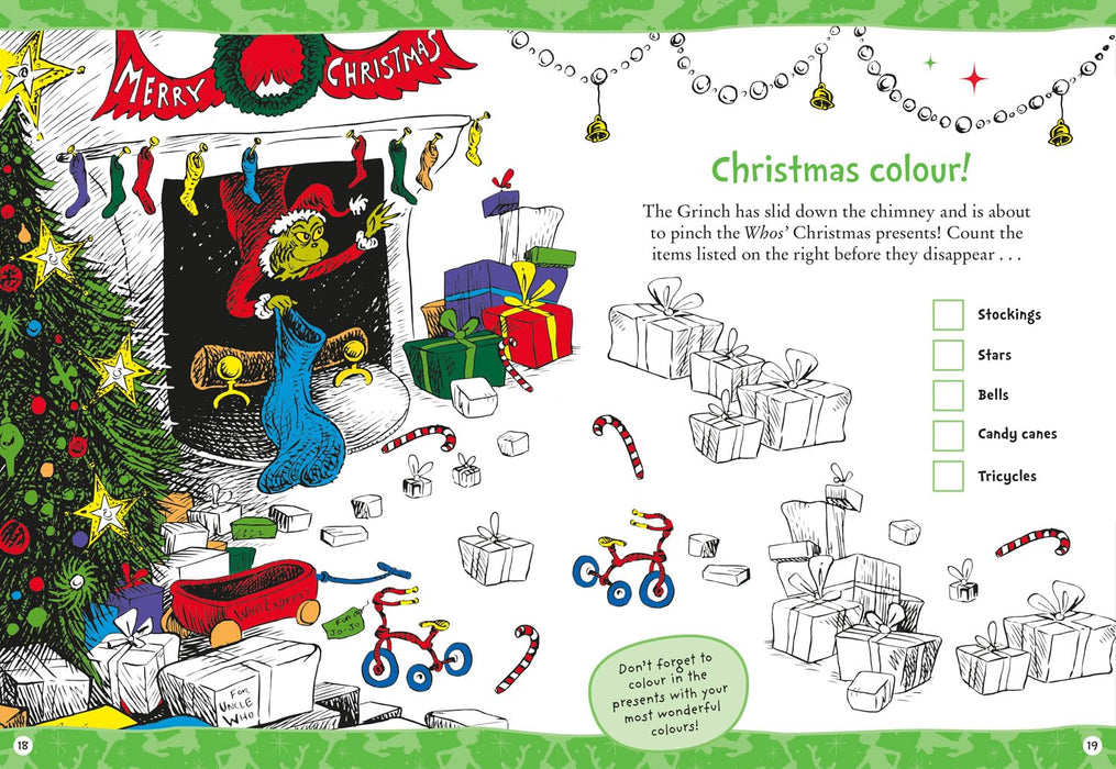 The Grinch Christmas Activity Book-Activity Books-Hc-Toycra