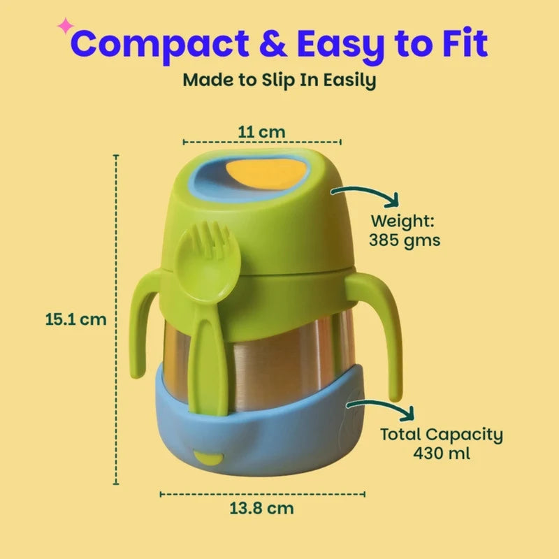 Basil ThermoTot Insulated Food Jar