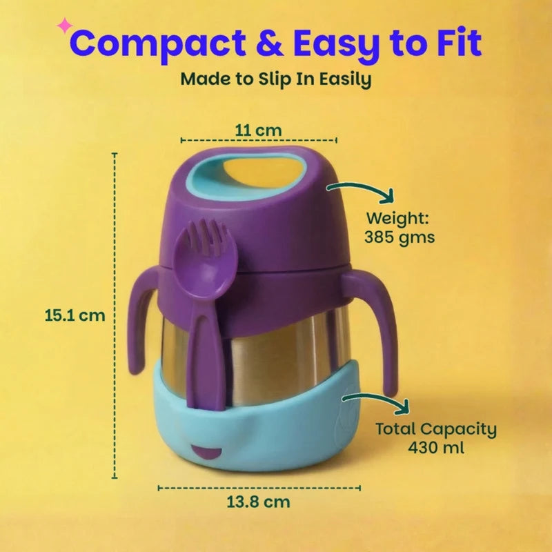 Basil ThermoTot Insulated Food Jar