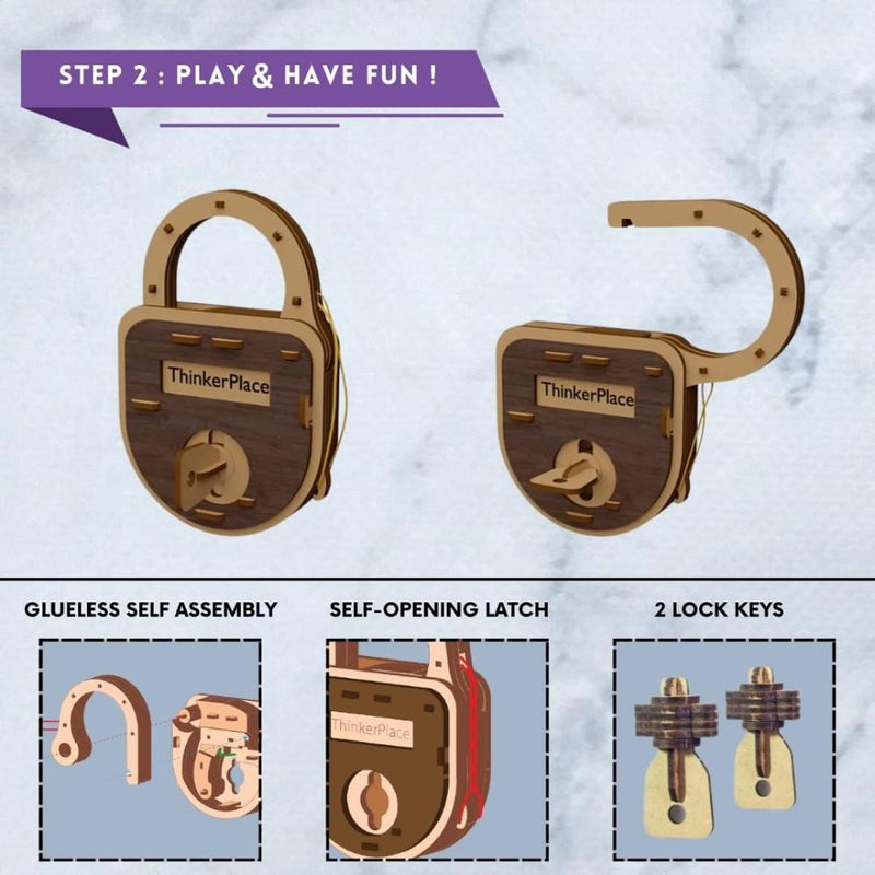 Thinker Place Lock & Key Mechanism