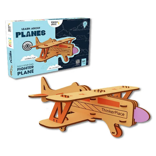 ThinkerPlace Build Your Own Fighter Plane Toy For Kids-STEM toys-ThinkerPlace-Toycra