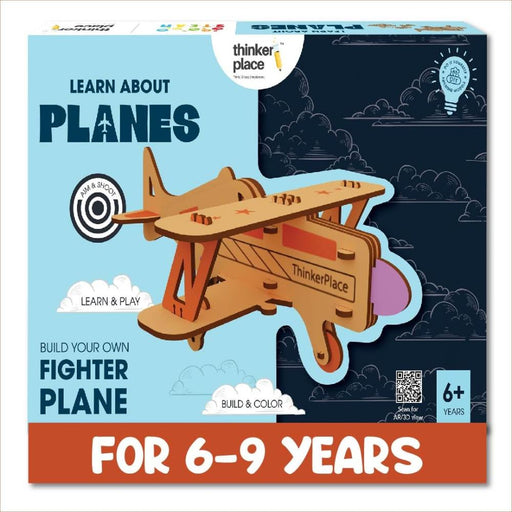 ThinkerPlace Build Your Own Fighter Plane Toy For Kids-STEM toys-ThinkerPlace-Toycra