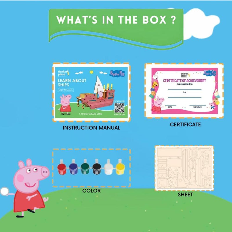 ThinkerPlace Peppa Pig Model Ship Pen Stand