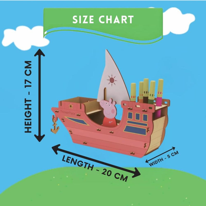 ThinkerPlace Peppa Pig Model Ship Pen Stand