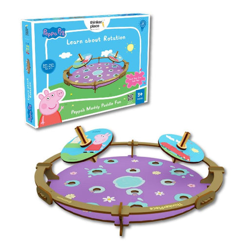 ThinkerPlace Peppa's Muddy Puddle Spin Tops Game-STEM toys-ThinkerPlace-Toycra