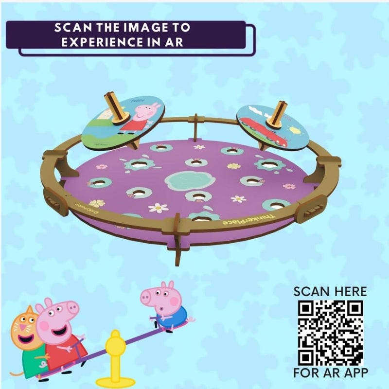 ThinkerPlace Peppa's Muddy Puddle Spin Tops Game