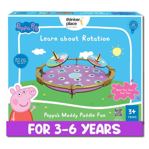 ThinkerPlace Peppa's Muddy Puddle Spin Tops Game-STEM toys-ThinkerPlace-Toycra