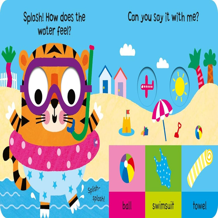 Tiger At The Beach-Board Book-Pan-Toycra