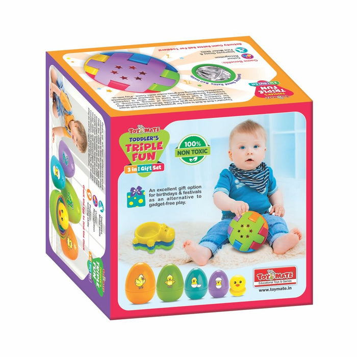 Toddler’s Triple Fun – 3-in-1 Gift Set | Educational Baby Toy Set for Kids Aged 12-36 Months-simple-Toymate-Toycra