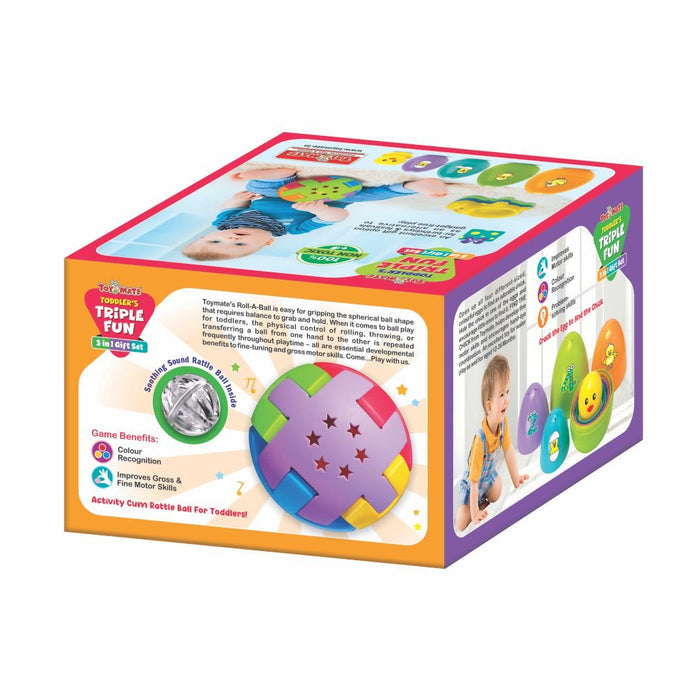 Toddler’s Triple Fun – 3-in-1 Gift Set | Educational Baby Toy Set for Kids Aged 12-36 Months-simple-Toymate-Toycra