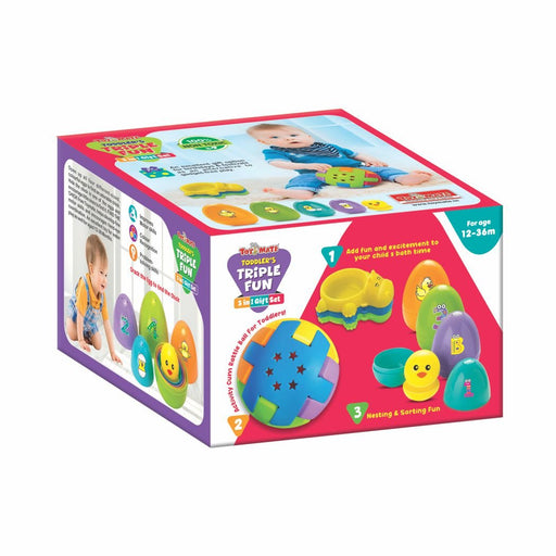 Toddler’s Triple Fun – 3-in-1 Gift Set | Educational Baby Toy Set for Kids Aged 12-36 Months-simple-Toymate-Toycra