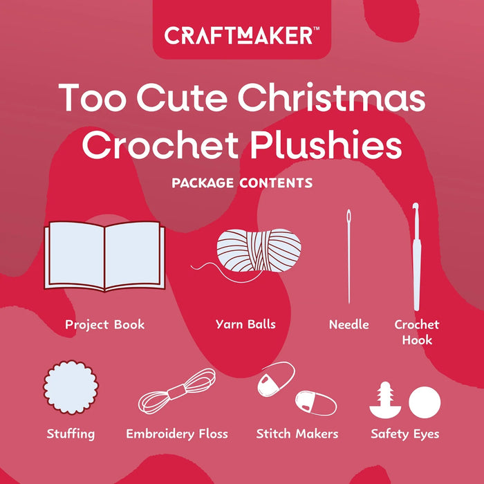 Too Cute Christmas Crochet Plushies-Activity Books-Pp-Toycra