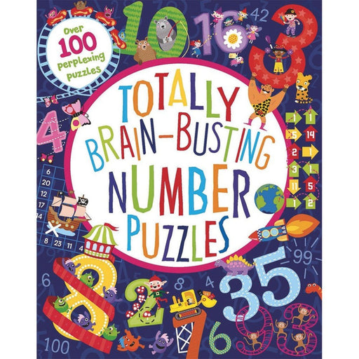Totally Brain Busting Number Puzzles-Activity Books-SBC-Toycra