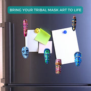 Toy Kraftt Mould & Paint Tribal Masks - Fridge Magnet Making DIY Kit