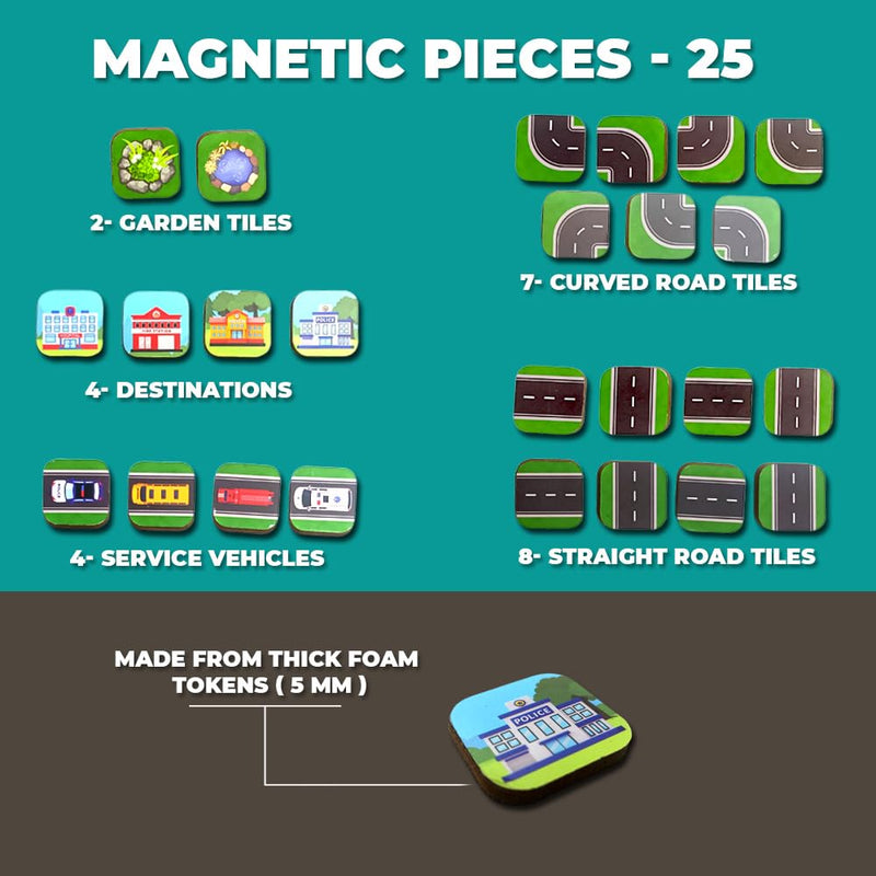Toy Kraftt Route It Junior Magnetic Puzzle Game
