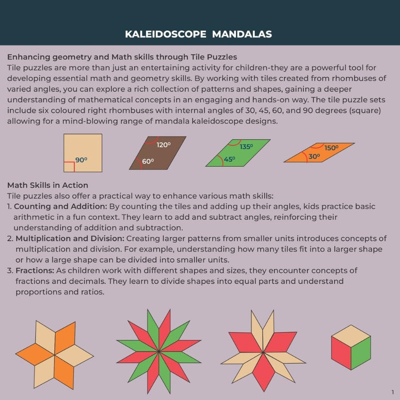 ToyKraft Kaleidoscope Mandalas Magnetic Puzzle Game