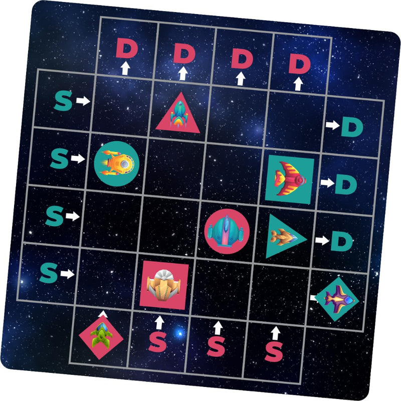 ToyKraft Magnalogix Space Combats 2 in 1 Magnetic Logic Game