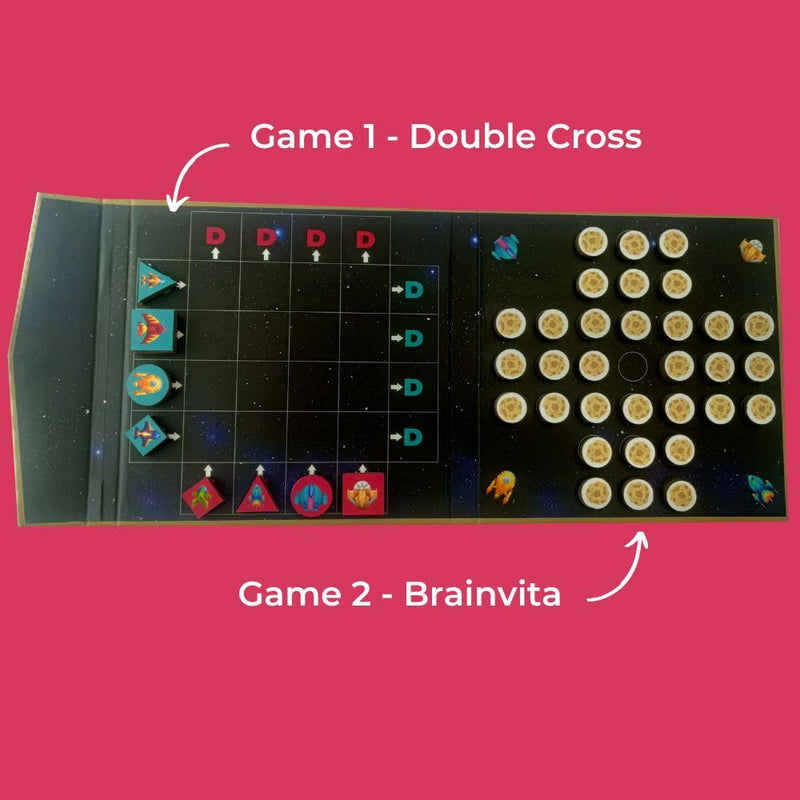 ToyKraft Magnalogix Space Combats 2 in 1 Magnetic Logic Game