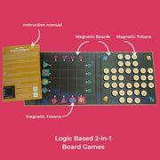 ToyKraft Magnalogix Space Combats 2 in 1 Magnetic Logic Game