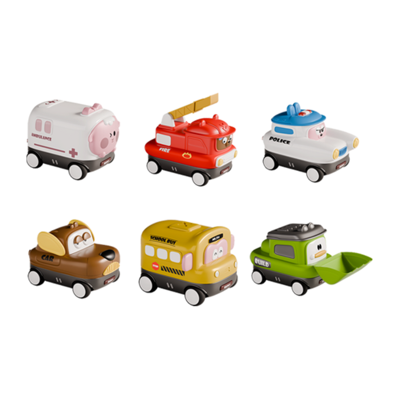 Toybie Magnetic Music Car Set 6 Car