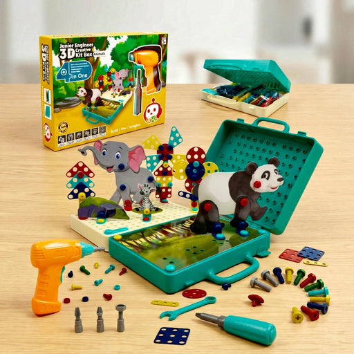 Toyiq Junior Engineer 3D Creative Kit Box Animal