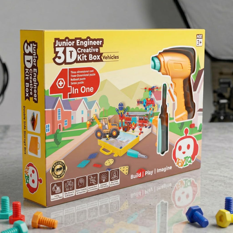 Toyiq Junior Engineer 3D Creative Kit Box Vehicles