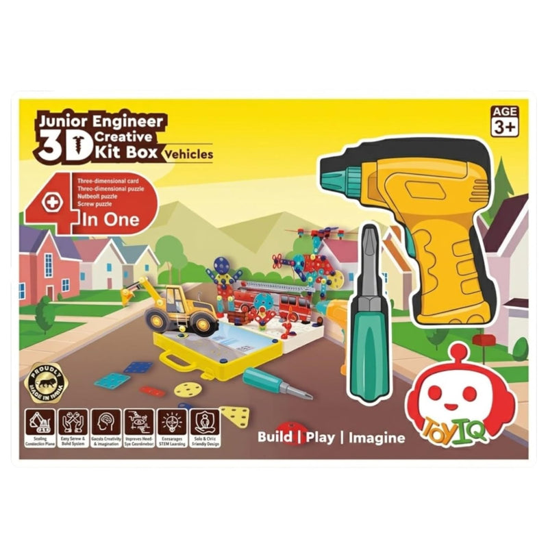 Toyiq Junior Engineer 3D Creative Kit Box Vehicles