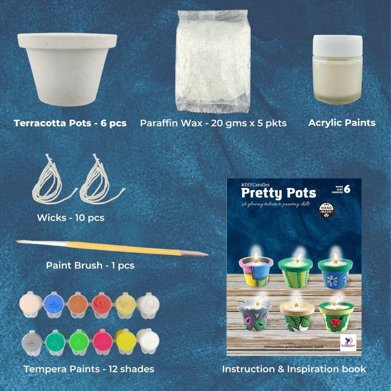 Toykraft Candles Pretty Pots