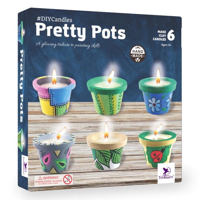 Toykraft Candles Pretty Pots-Arts & Crafts-Toykraftt-Toycra