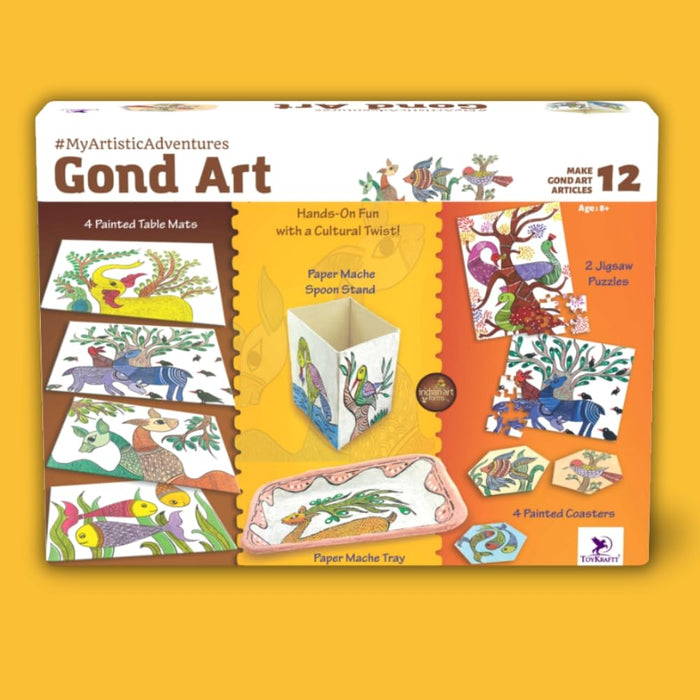 Toykraft DIY My Artistic Adventures Gond Art-Arts & Crafts-Toykraftt-Toycra
