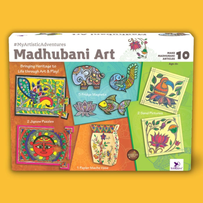 Toykraft DIY My Artistic Adventures Madhubani Art-Arts & Crafts-Toykraftt-Toycra