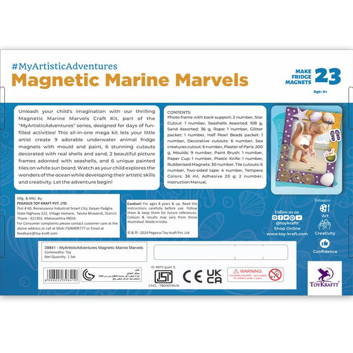 Toykraft Magnetic Marine Marvels Art and Craft Kit-Arts & Crafts-Toykraftt-Toycra