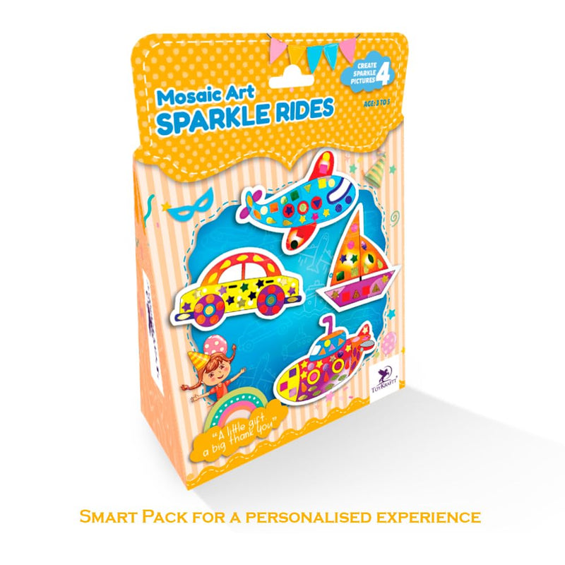 Toykraft Masaic Art Sparkle Rides And Gifts for Kids Birthday