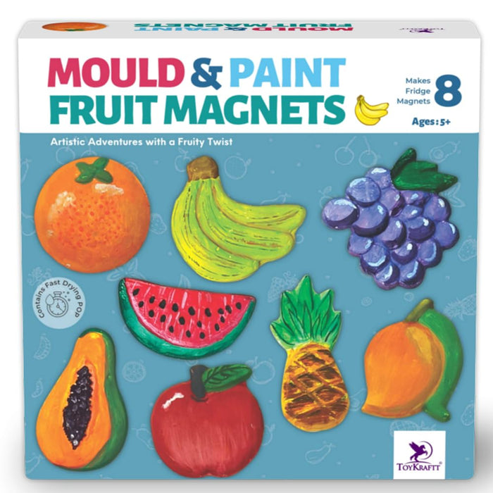 Toykraft Mould & Paint Fruit Magnets-Puzzles-Toykraftt-Toycra