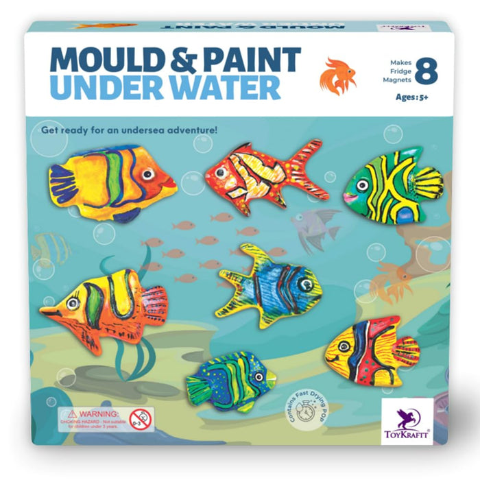 Toykraft Mould & Paint Under Water Art N Craft Kit-Arts & Crafts-Toykraftt-Toycra