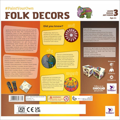 Toykraft Paint Your Own Folk Decors-Arts & Crafts-Toykraftt-Toycra