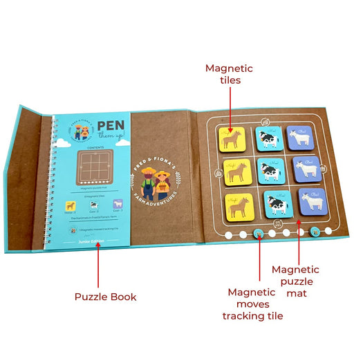 Toykraft Pen Them Up Logic Based Magnetic Puzzle-Puzzles-Toykraftt-Toycra