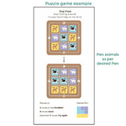 Toykraft Pen Them Up Logic Based Magnetic Puzzle