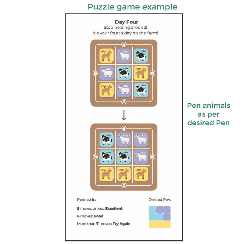 Toykraft Pen Them Up Logic Based Magnetic Puzzle
