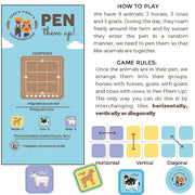 Toykraft Pen Them Up Logic Based Magnetic Puzzle