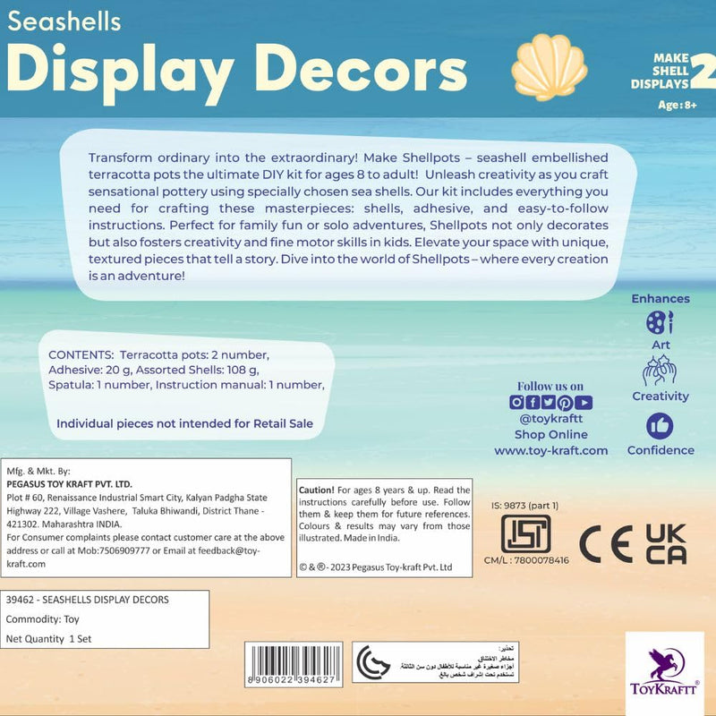 Toykraft Seashells Display Decors DIY Kit