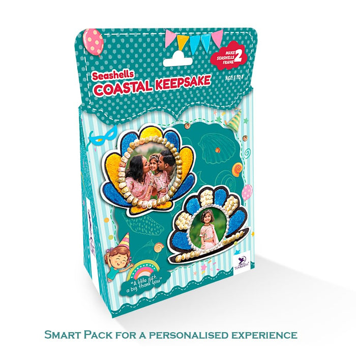 Toykraft ThankUbff DIY Seashell Photo Frame Craft Kit for Kids-Arts & Crafts-Toykraftt-Toycra
