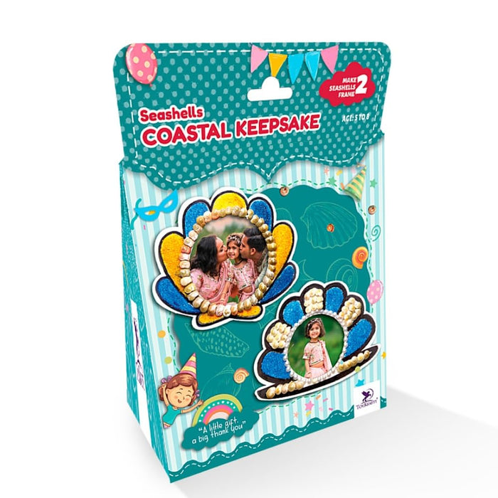 Toykraft ThankUbff DIY Seashell Photo Frame Craft Kit for Kids-Arts & Crafts-Toykraftt-Toycra