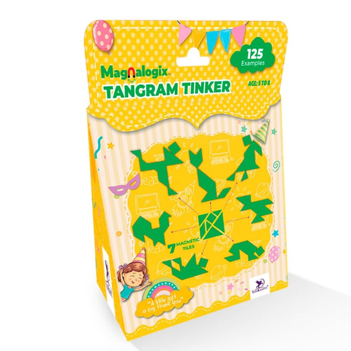 Toykraft ThankUbff Magnetic Tangram Puzzle for Kids 5-8 Years-Arts & Crafts-Toykraftt-Toycra