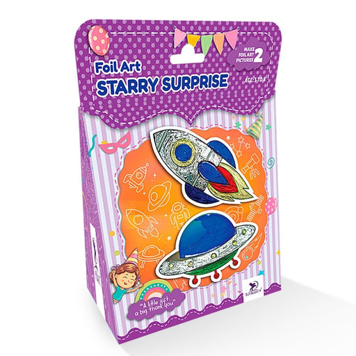 Toykraft ThankUbff Space Theme Foil Art Kit for Kids-Arts & Crafts-Toykraftt-Toycra
