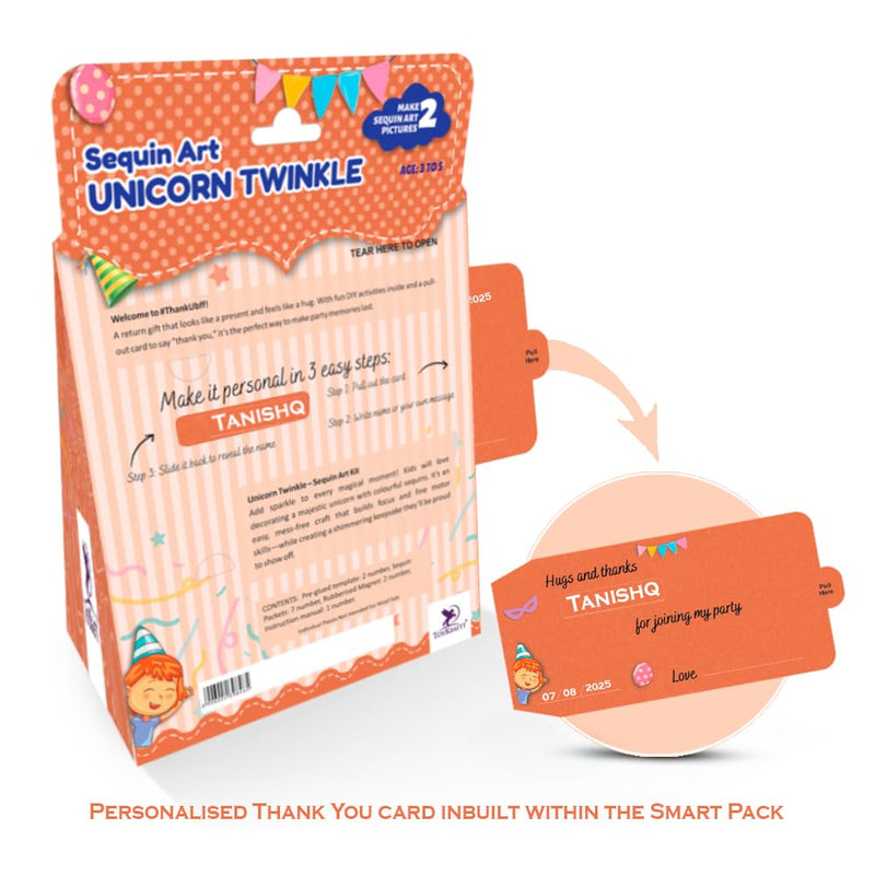 Toykraft ThankUbff Unicorn Sequin Art