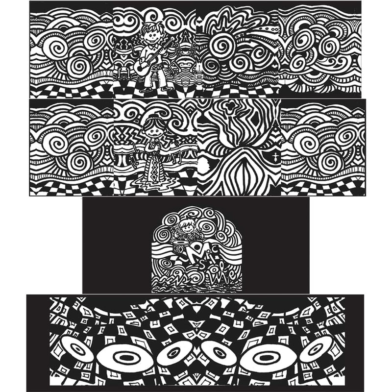 Toykraftt Doodle-Art Desk-Clock